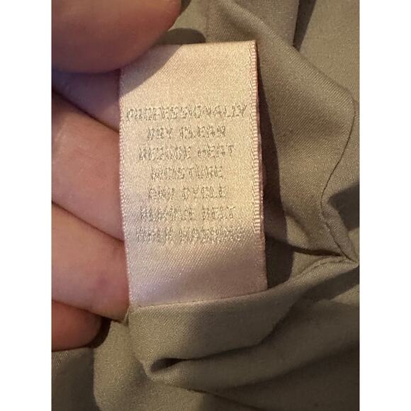 Rebecca Taylor WoolBlend ALine Skirt Gray Size 10 Satin Waistband Jeweled Accent - Picture 9 of 10